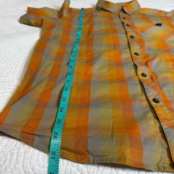 Arc'teryx Orange and Yellow Casual Button Down Shirt Cotton blend - Picture 9 of 11